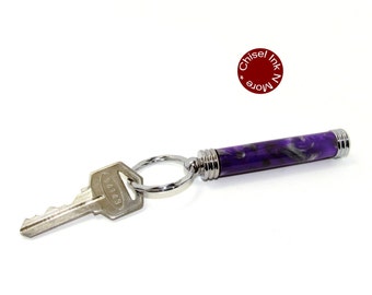 Plum Crazy Acrylic Secret Compartment Keychain