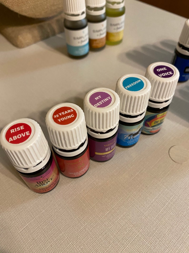 20202024 NEW OILS Young Living Essential Oil Bottle Top Labels/young