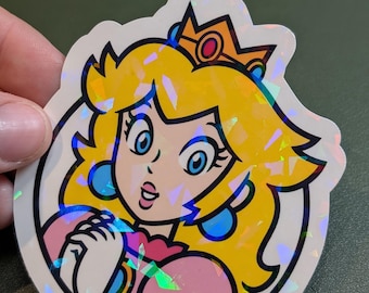 ピーチ姫ショータイムステッカー - Etsy 日本