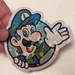 Adesivo Luigi iridescente