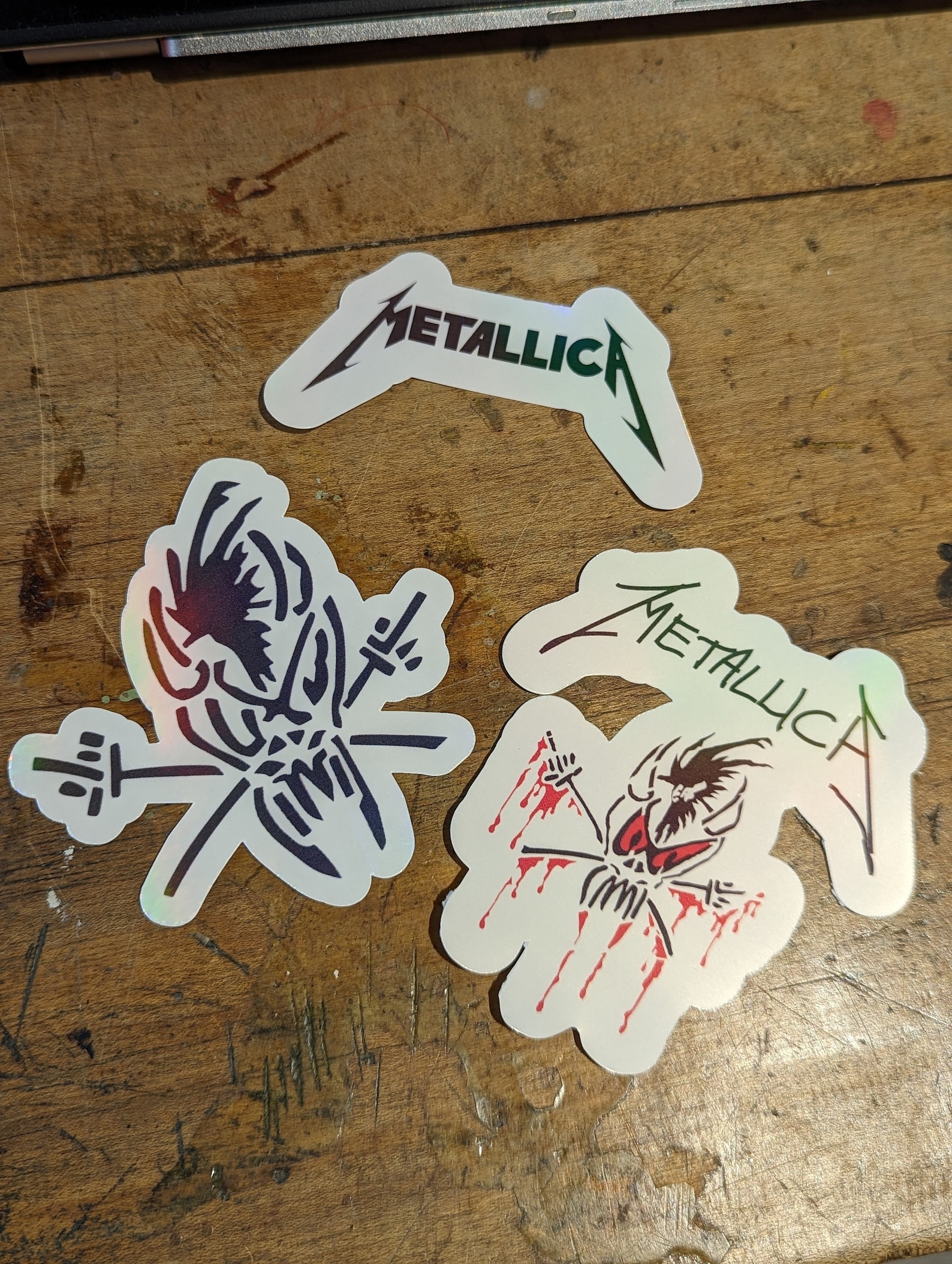 Waterproof Metallica Sticker Pack (3) Metallica Logo, Metallica Scary ...