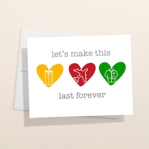 Laten we dit voor altijd laten duren - Download en print Blink 18 liefdeskaart, Valentijnsdagkaart, liefdeskaart
