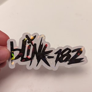 Iridescent Blink 182 Sticker