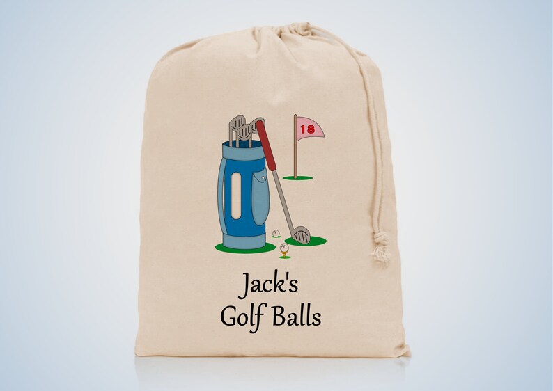 Personalised Golf Ball Bag Pink Blue Etsy
