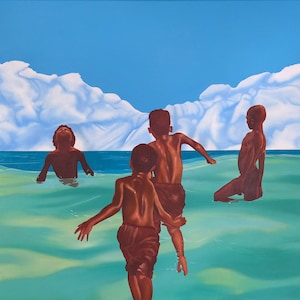 Black Boy Joy II - Inocencia Negra II. Limited edition print by Mark Feijão Milligan II - African American Art, Afrofuturist