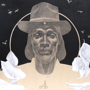 Vaughn Benjamin / Akae Beka / Midnite. Limited edition print by Mark Feijão Milligan II - African American Art, Afrofuturist