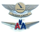 AMERICAN AIRLINES Kiddie Wings Pilot Pins Set of 2