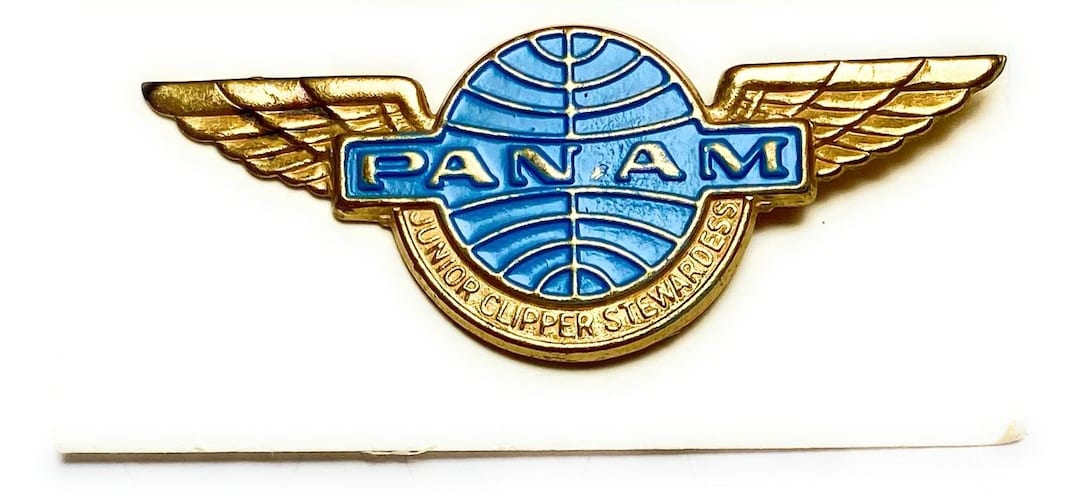 【超レア】パンアメリカン航空 パイロット ウイング ピンバッチ Vintage PAN AM AIRLINES 1960's Junior Clipper Stewardess