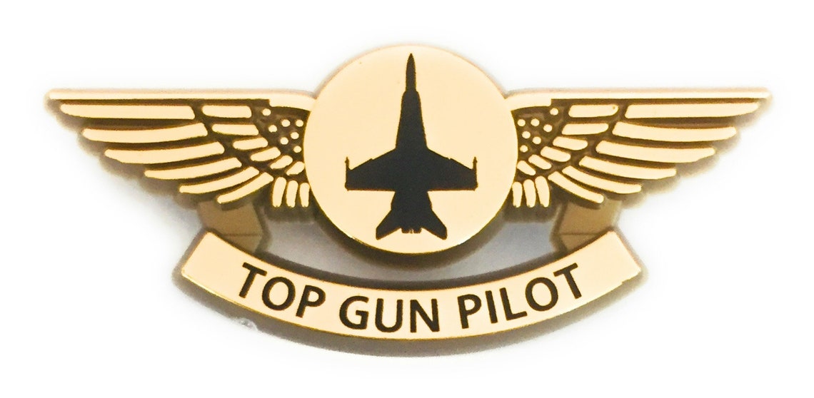 TOP GUN Maverick Navy F18 Fighter Pilot Wing Pin Etsy