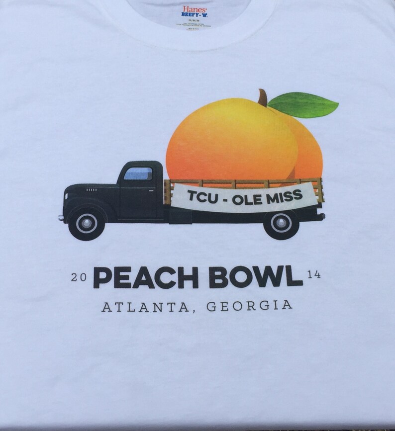 TCU Ole Miss Peach Bowl Tshirt Etsy