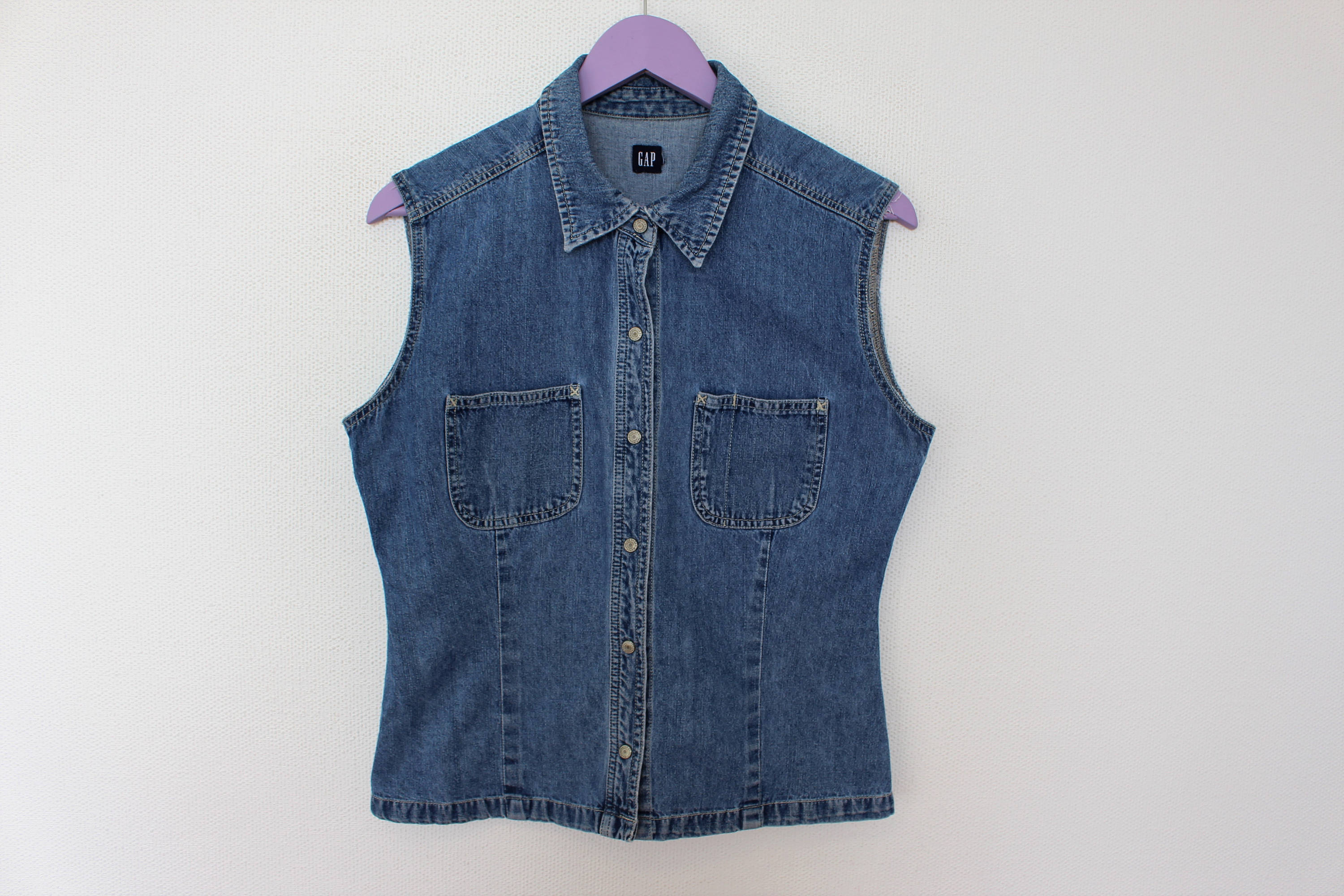 denim vest gap