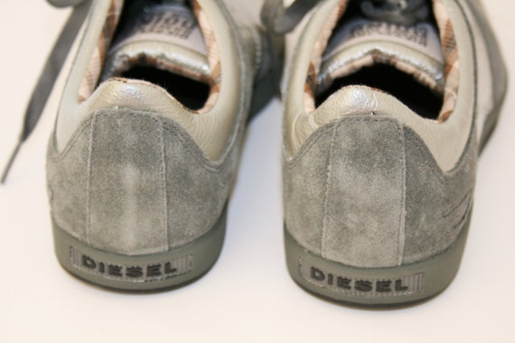 diesel silver shoes