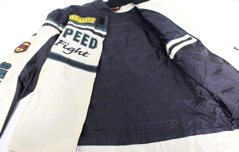 Embroidered Bomber Jacket SPEED FORCE FIGHT Club Biker Racing Motosports Jacket Vintage Riders Motorcycle Club Sports Large to xl