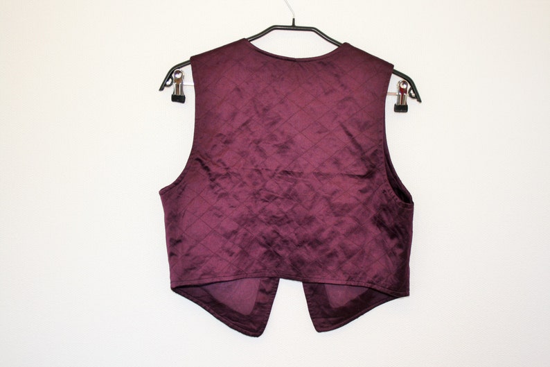 Marsala Womens Vest Embroidered Womens Burgundy Waistcoat Bolero Romantic Hippie Gipsy Boho Medium To Large Size