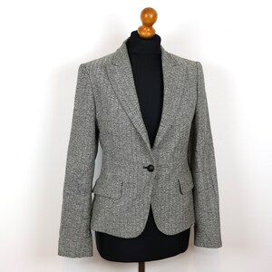 grey wool jacket womens
