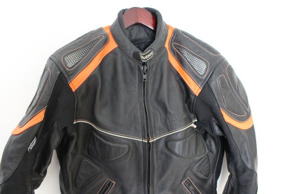 gilet sportswear club paninaro 90 jacket pelle uomo men bikers motociclista  XL