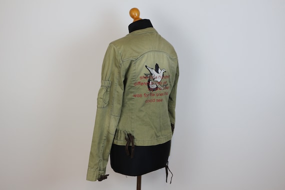 Khaki green top ladies jacket