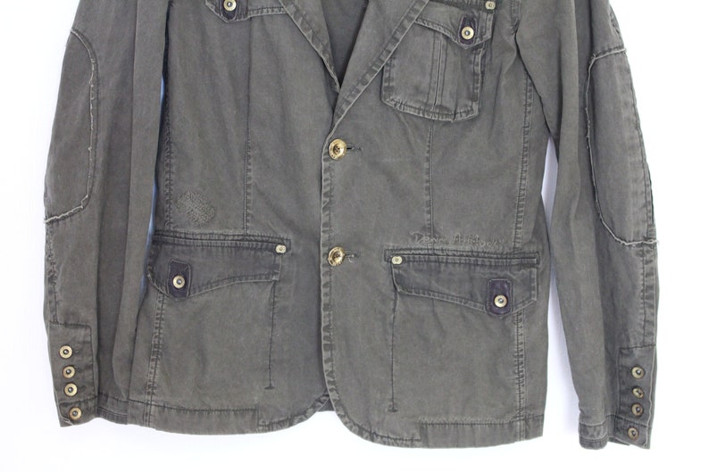 Military Parka Khaki Jacket Jack & Jones Vintage Military Field Jacket Mens Khaki Lightweight