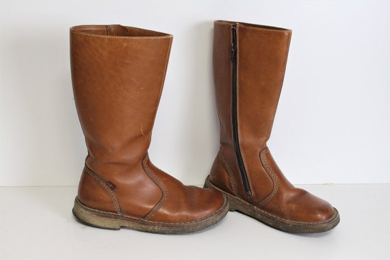 Brown Leather Boots Vintage DUCKFEET Boots Tan Bro