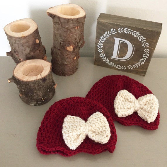 Items similar to Christmas Bow Hat | Christmas hats for kids, red baby