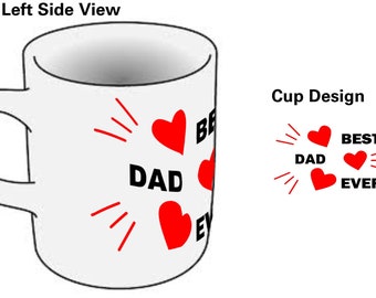 Father or Mother's Day Mug with Chocolate