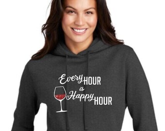 Fun Hoodie for Wine Lovers