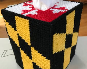 Maryland Flag Tissue Box