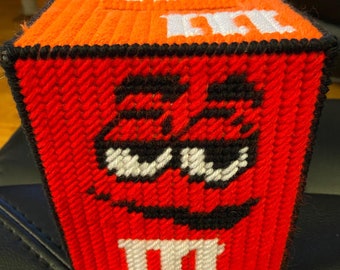 M&M's ティッシュボックス 赤 赤いM&Mティッシュボックスカバー - Etsy 日本