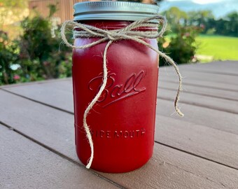 mason jar bank, painted mason jar, glass jar storage, glass jar bank, kids piggy bank, savings bank, vacation fund, swear jar, loose change