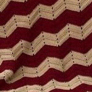 Manta de chevron de ganchillo manta hecha a mano de color | Etsy