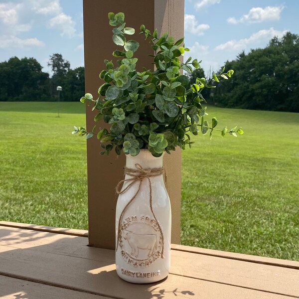 Milk Bottle Vase Etsy
