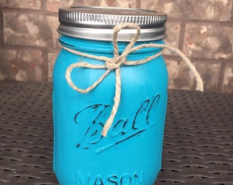 mason jar bank, painted mason jar, glass jar bank, swear jar, piggy bank, savings bank, vacation fund, tooth fairy money, coin jar