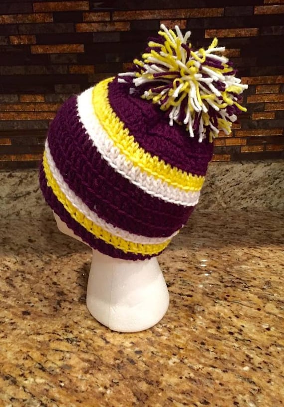 Crocheted Baltimore Ravens-minnesota Vikings-lsutigers, Handmade