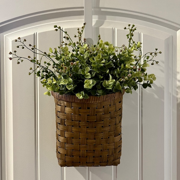 Basket Wall Hanging Door Baskets Etsy