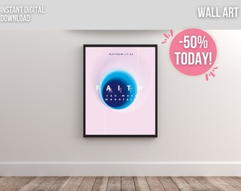 Printable Christian Wall Art, Bible Verse Prints, Scripture Artwork, Christian Gift, Christian Home Decor, Religious Art, Inspiring Wall Art