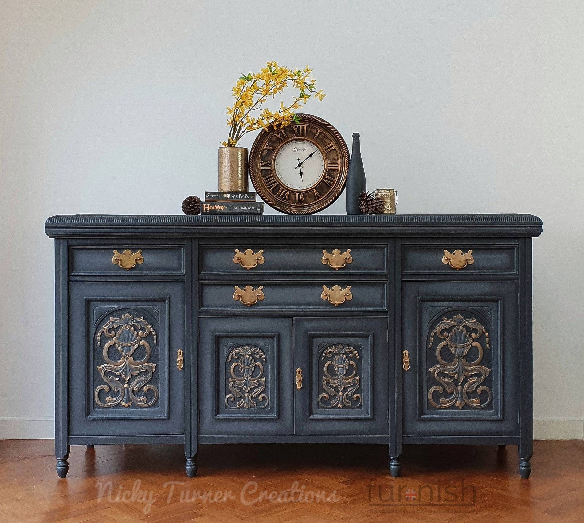 Hand painted sideboard discount