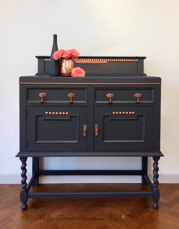 Grey and copper sideboard online