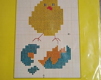 Ginnie Thompson Originals, Child's Play counted cross stitch kit, inluding framing card.