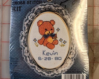 KIT - Vintage Baby Ornament Counted Cross Stitch Mini Kit by The New Berlin Co.