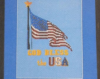 KIT of The United States Flag in counted cross stitch