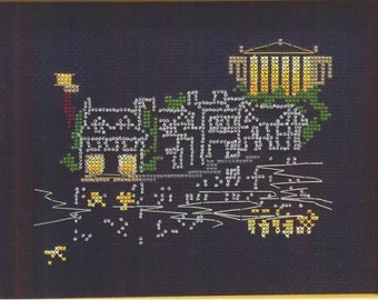 KIT of Boathouse Row in Philadelphia counted cross stitch