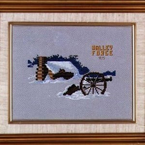 CHART of Valley Forge in Winter for counted cross stitch