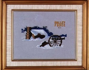 CHART of Valley Forge in Winter for counted cross stitch