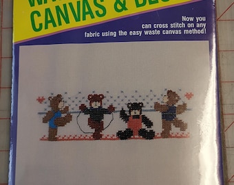 Designs for the Needle Waste Canvas Kit - Bears 4806