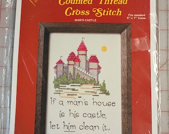 Man's Castle 802 - Needle Magic Counted Cross Stitch Kit