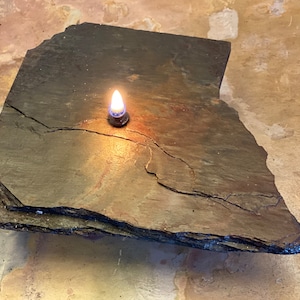 Oil Candle, Rock Oil Candle, Rustic Oil Candle