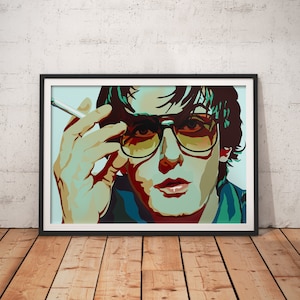 Jarvis Cocker Pulp Stylowa grafika Wydrukuj sztukę ścienną Wystrój domu A4 A3 A2 A1
