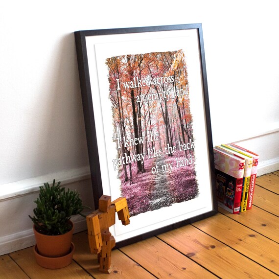 Somewhere only we know lyrics Keane wall art home poster no frame