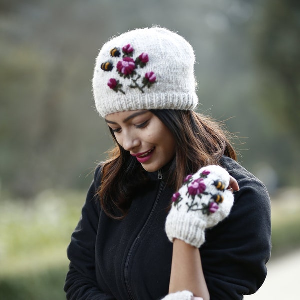 Bees & Flowers Beanie