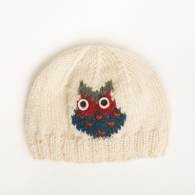 Owl Motif Beanie Kids
